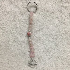 Rose Quarts LOVE keychain!